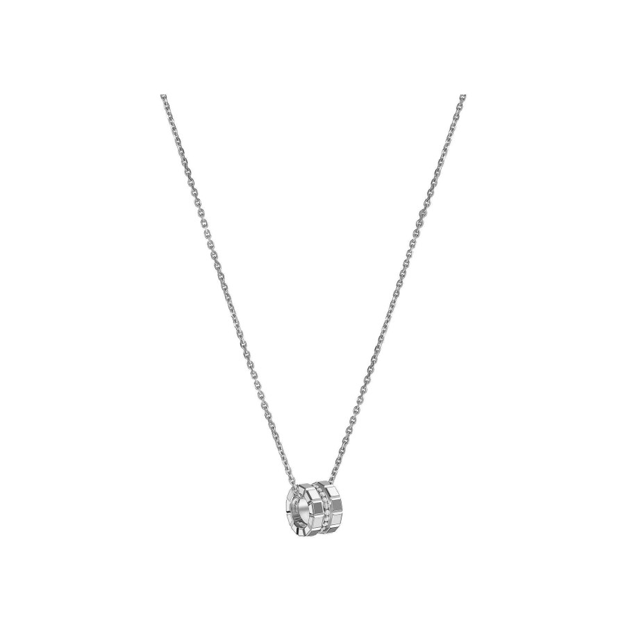 Pendentif Chopard Ice Cube En Or Blanc Et Diamants | Chopard Online