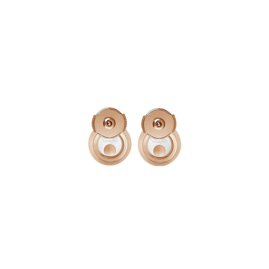 Boucles D'Oreilles Chopard Happy Diamonds En Or Rose Et Diamants | Chopard Wholesale