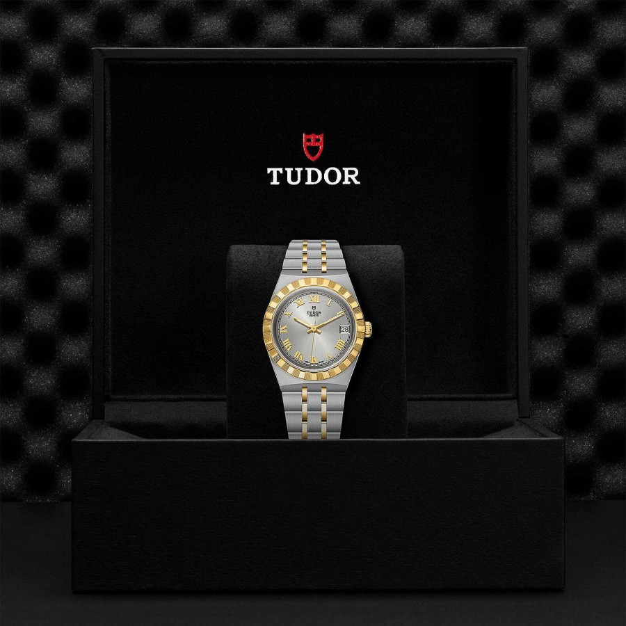 Montre Tudor Royal Bo Tier En Acier 34 Mm, Lunette En Or Jaune | TUDOR Best