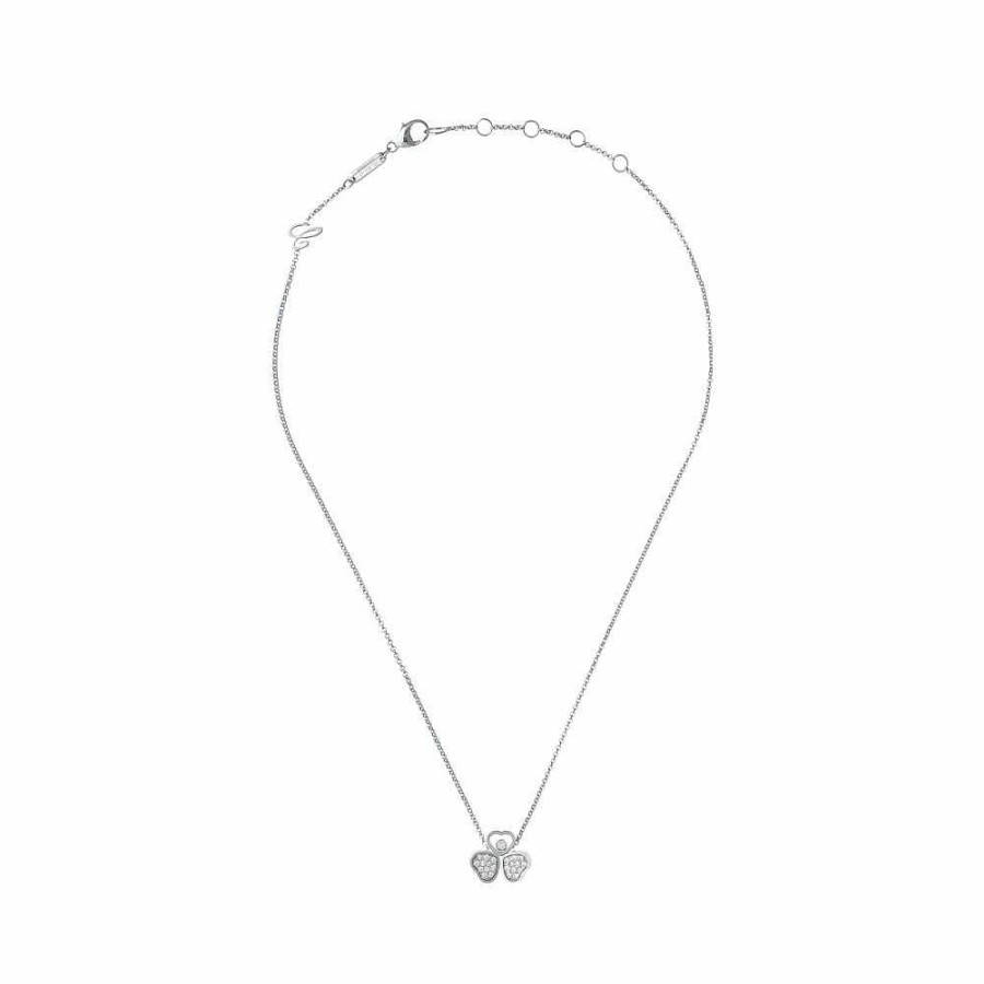 Collier Chopard Happy Hearts Wings En Or Blanc Et Diamants | Chopard Hot