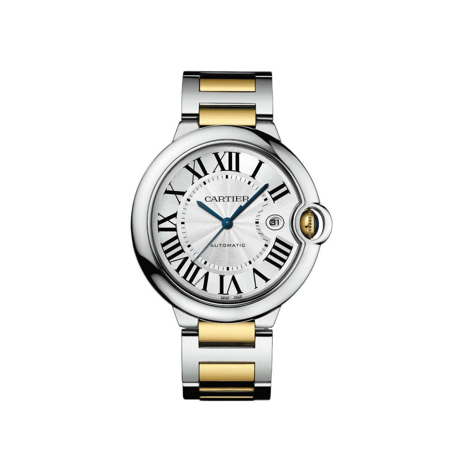 Montre Ballon Bleu De Cartier 42Mm, Mouvement Automatique, Or Jaune, Acier | Cartier Wholesale