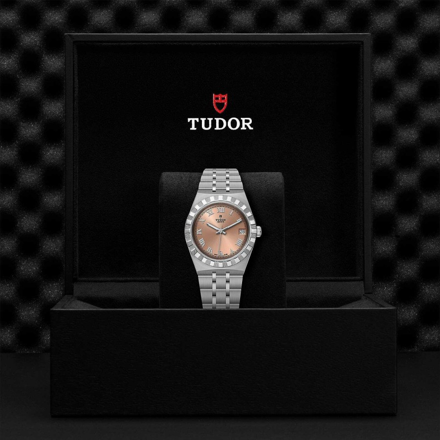 Montre Tudor Royal Bo Tier En Acier, 34 Mm, Cadran Saumon | TUDOR Hot