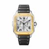 Montre Santos De Cartier Chronographe Mod Le Extra-Large, Mouvement Automatique, Or Jaune, Acier, Bracelets M Tal Et Caoutchouc Interchangeables | Cartier Hot