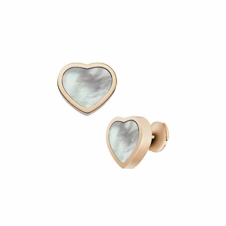 Boucles D'Oreilles Chopard Happy Hearts En Or Rose | Chopard Clearance