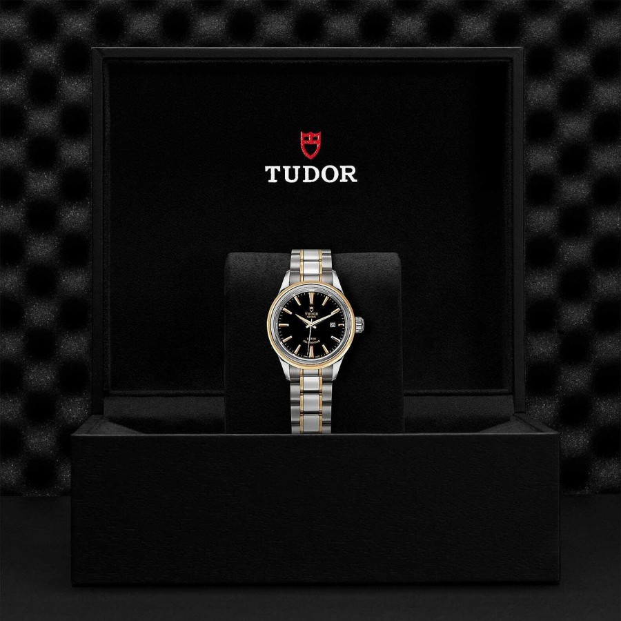 Montre Tudor Style Bo Tier En Acier 28 Mm, Lunette En Acier Et En Or Jaune | TUDOR Hot