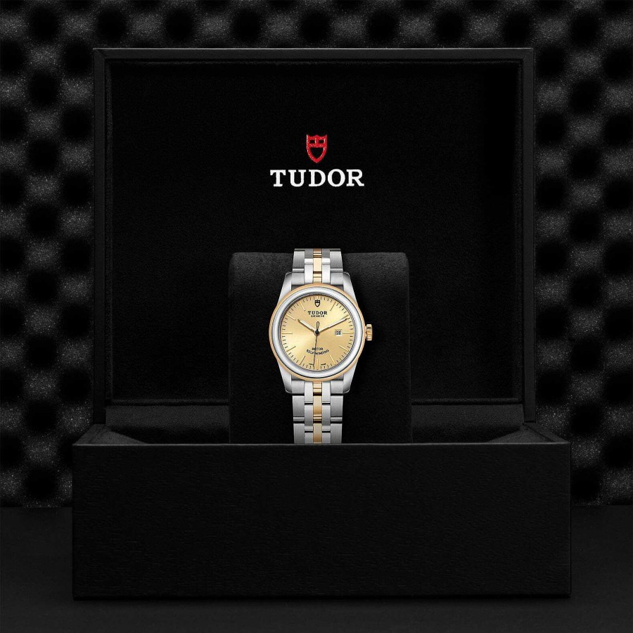 Montre Tudor Glamour Date Bo Tier En Acier 31 Mm, Lunette En Acier Et En Or Jaune | TUDOR Hot