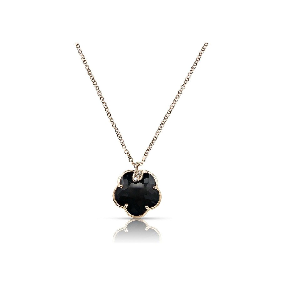 Collier Pasquale Bruni Petit Joli En Or Rose, Onyx, Diamants Et Diamants Bruns | Pasquale Bruni Wholesale