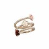 Bague Pasquale Bruni Figlia Dei Fiori En Or Rose, Grenat, Calc Doine Rose Et Pierre De Lune | Pasquale Bruni Clearance