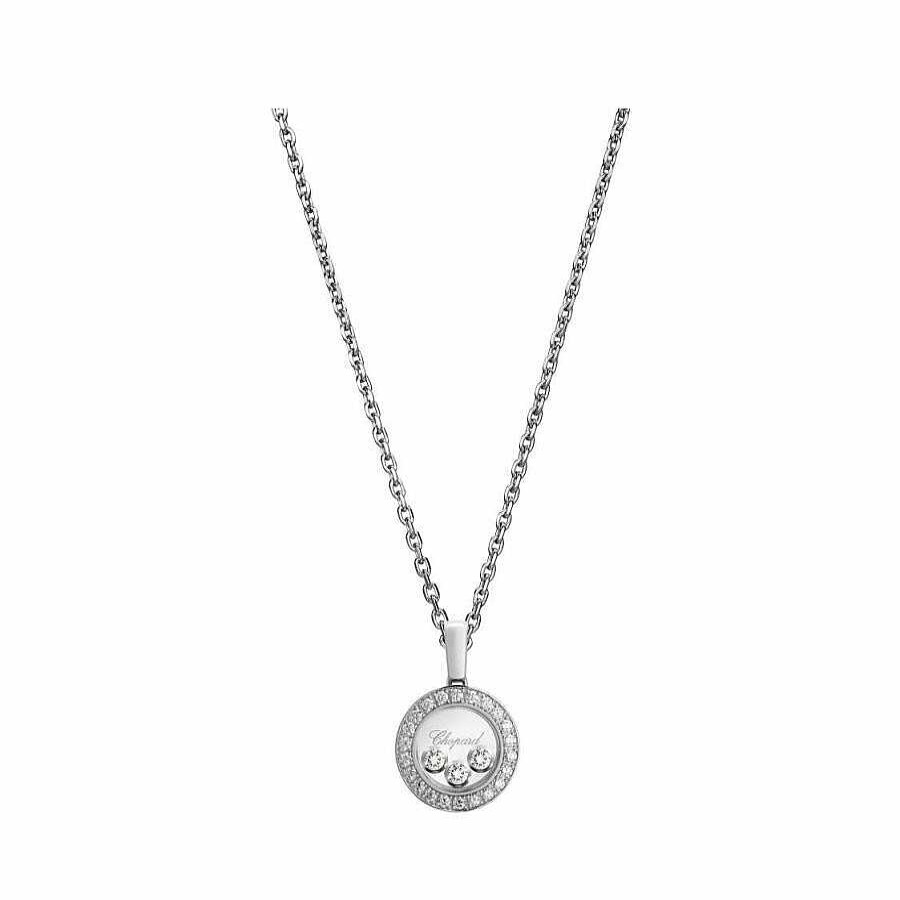 Pendentif Chopard Happy Diamonds En Or Blanc Et Diamants | Chopard Clearance