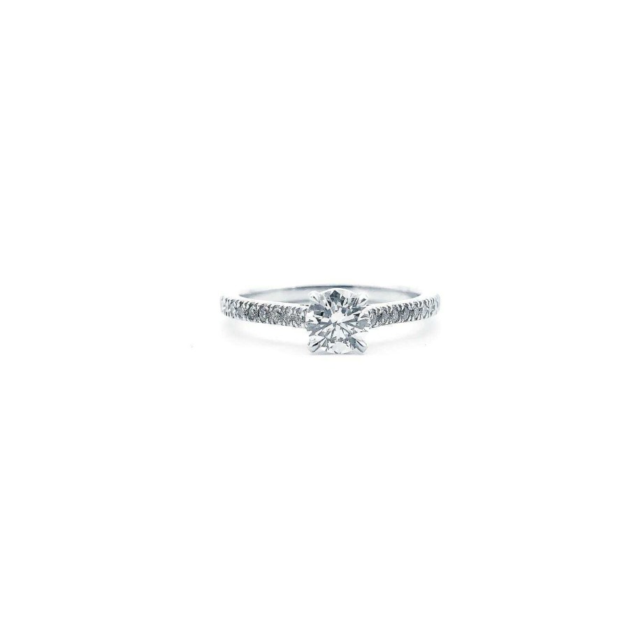 Solitaire Diamant Certifi Et Diamants En Or Blanc | Dubail Clearance