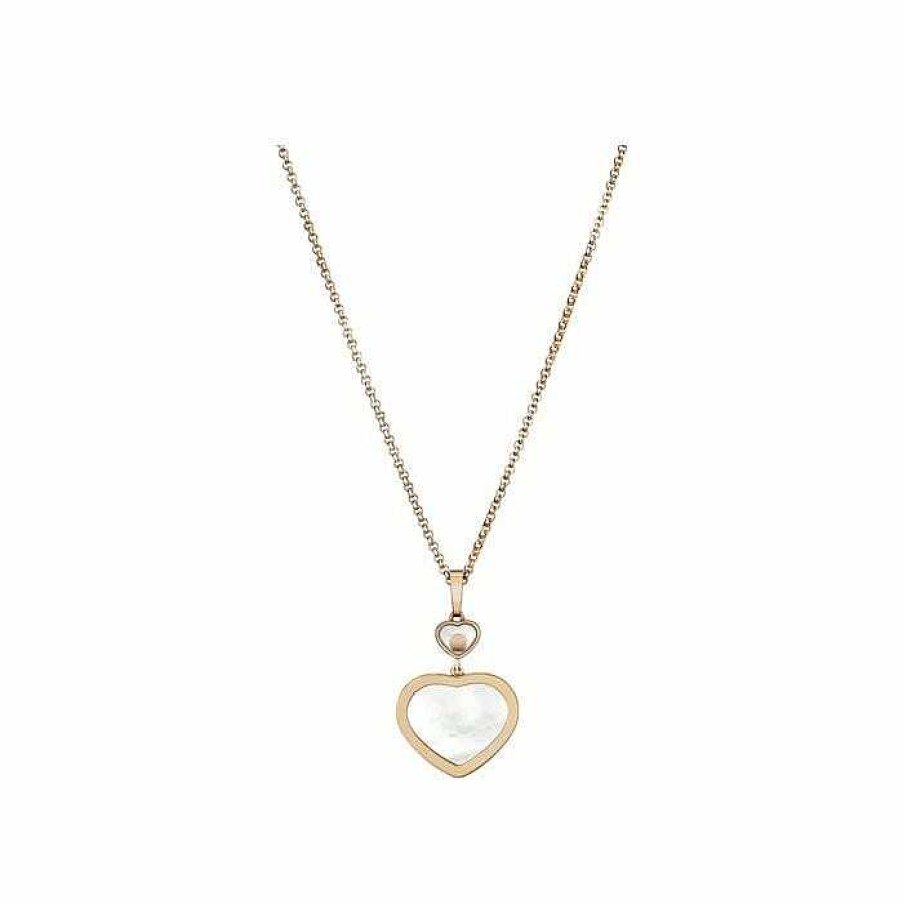 Pendentif Chopard Happy Hearts En Or Rose, Diamants Et Nacre | Chopard Online