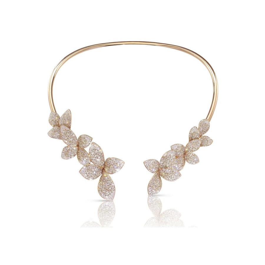 Collier Pasquale Bruni Giardini Segreti En Or Rose, Diamants Et Diamants Bruns | Pasquale Bruni New