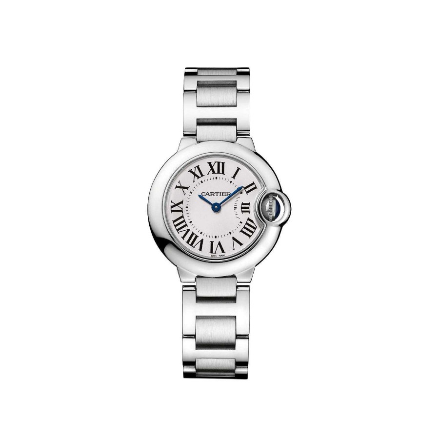 Montre Ballon Bleu De Cartier 28Mm, Mouvement Quartz, Acier | Cartier Best