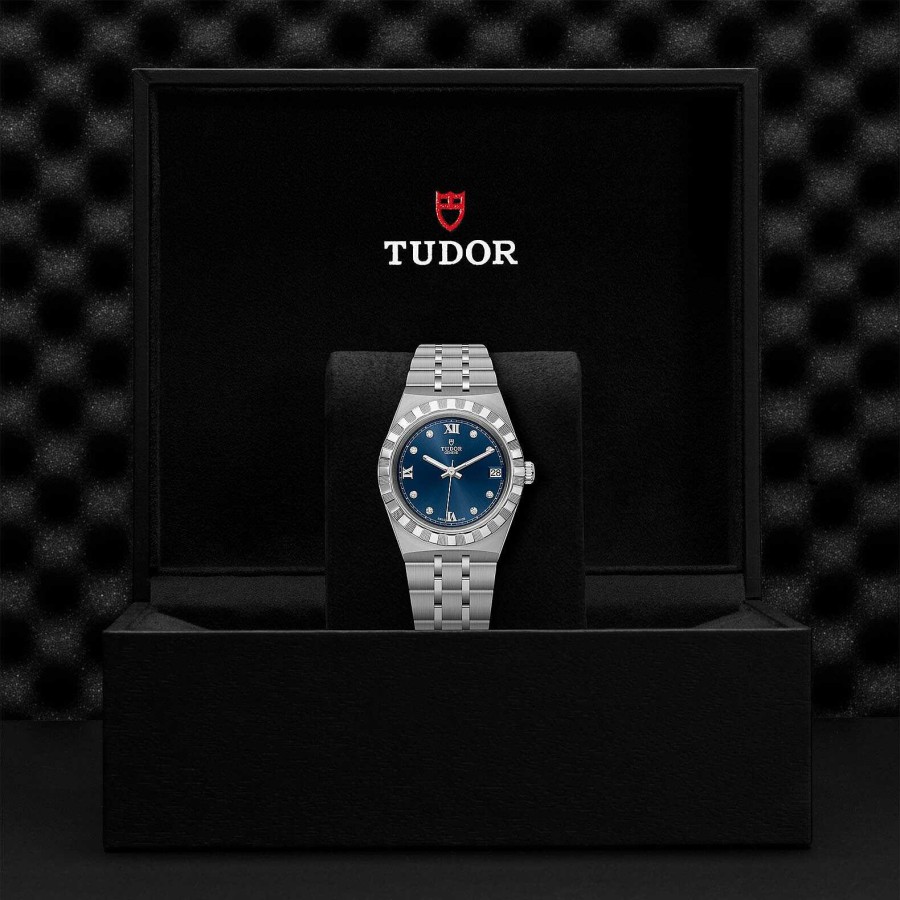 Montre Tudor Royal Bo Tier En Acier 34 Mm, Cadran Serti De Diamants | TUDOR Online