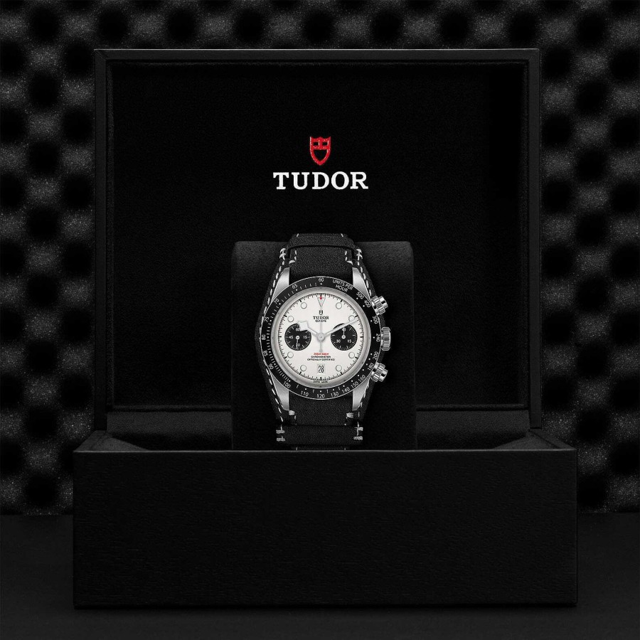 Montre Tudor Black Bay Chrono Bo Tier En Acier 41 Mm, Bracelet En Cuir Noir | TUDOR Clearance