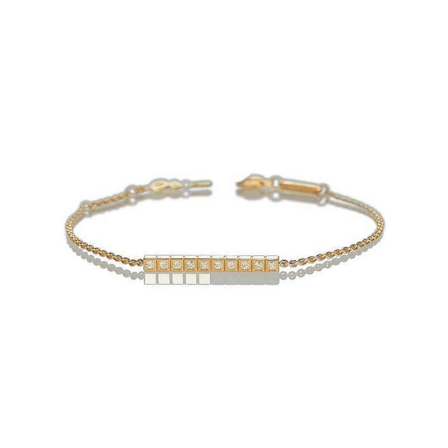 Bracelet Chopard Ice Cube Pure En Or Rose Et Diamants | Chopard Online