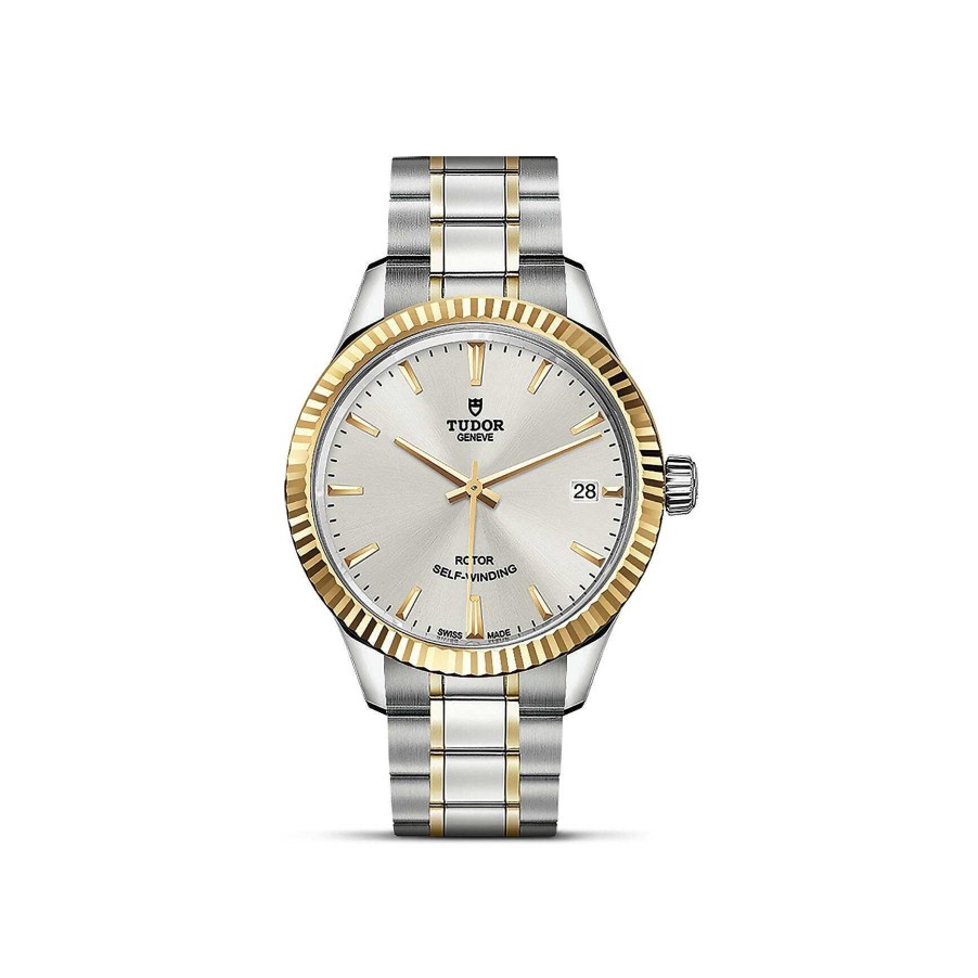 Montre Tudor Style Bo Tier En Acier 34 Mm, Lunette En Or Jaune | TUDOR Best