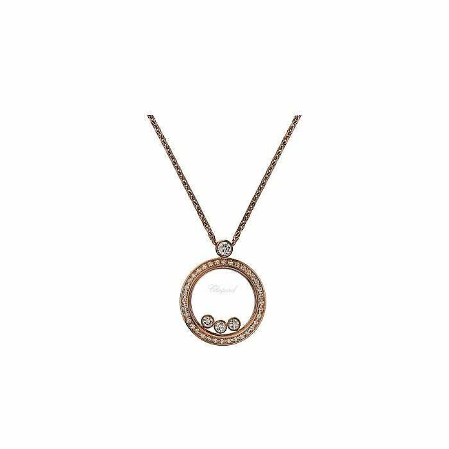 Pendentif Chopard Happy Diamonds En Or Rose Et Diamants | Chopard Clearance