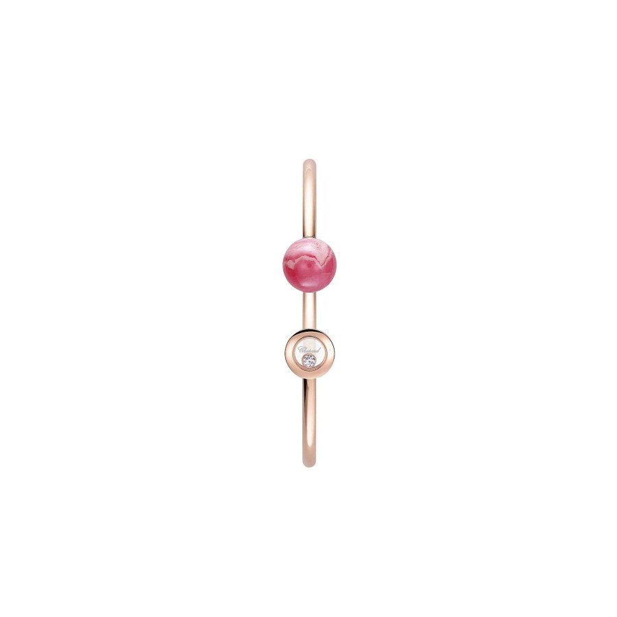 Bracelet Chopard Happy Diamonds En Or Rose, Diamant Et Rhodochrosite | Chopard Clearance