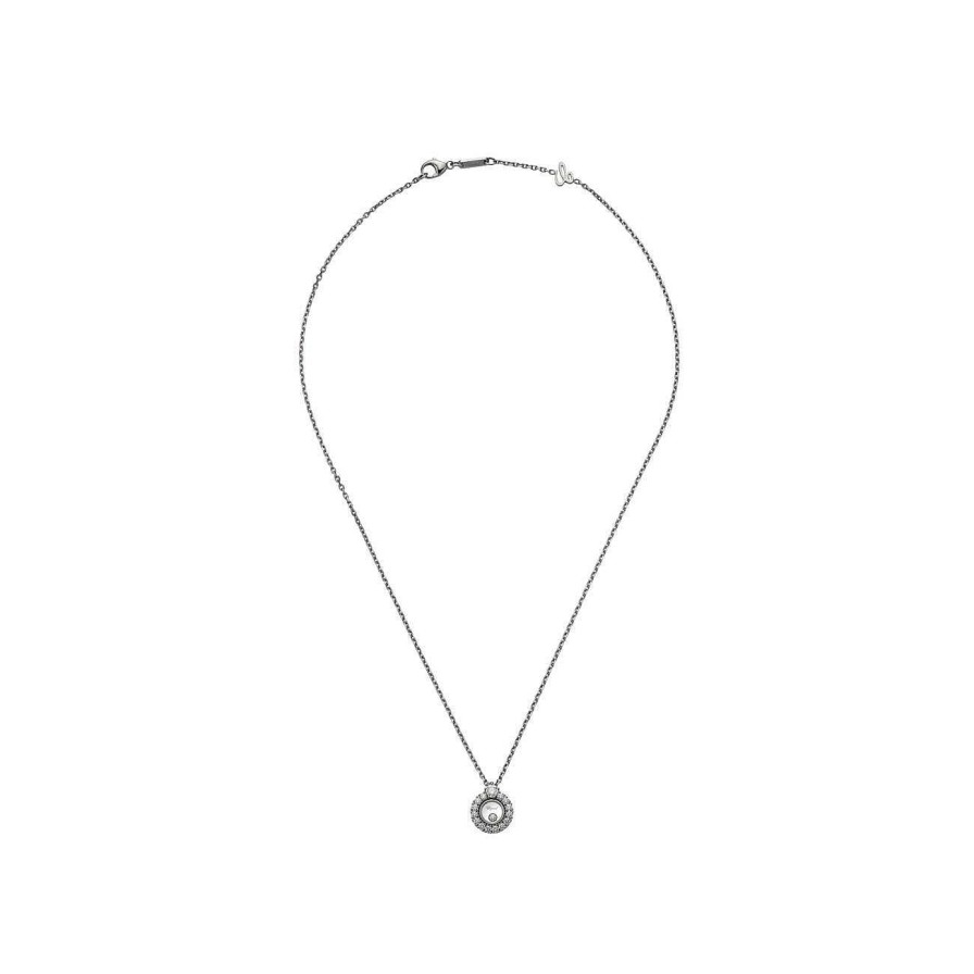 Collier Chopard Happy Diamonds En Or Blanc Et Diamants | Chopard Clearance