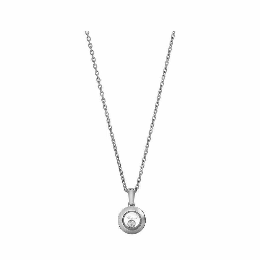 Pendentif Chopard Happy Diamonds En Or Blanc Et Diamant | Chopard Wholesale