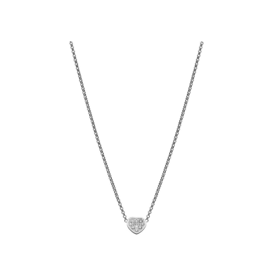 Collier Chopard My Happy Hearts En Or Blanc Et Diamants | Chopard Best