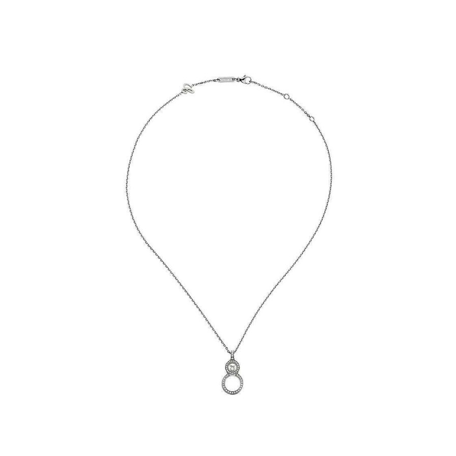 Collier Chopard Happy Diamonds En Or Blanc Et Diamants | Chopard Online