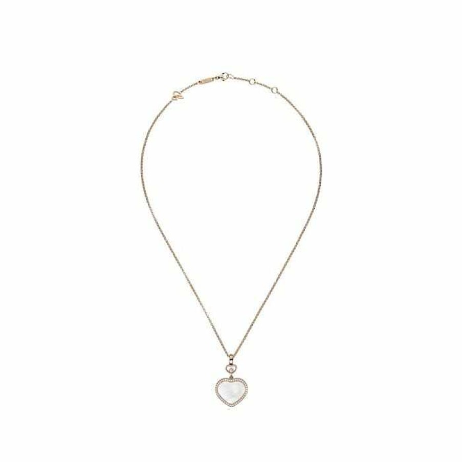 Pendentif Chopard Happy Hearts En Or Rose, Diamants Et Nacre | Chopard Online