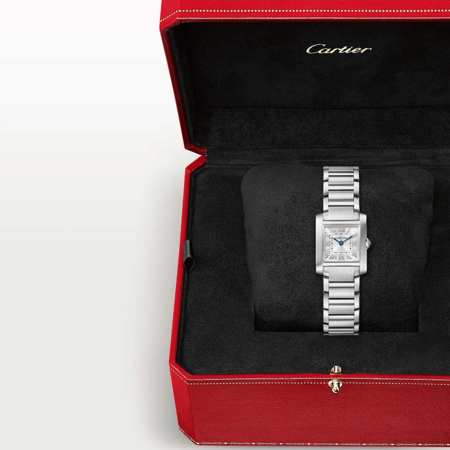 Montre Cartier Tank Fran Aise Petit Mod Le, Mouvement Quartz, Acier | Cartier New