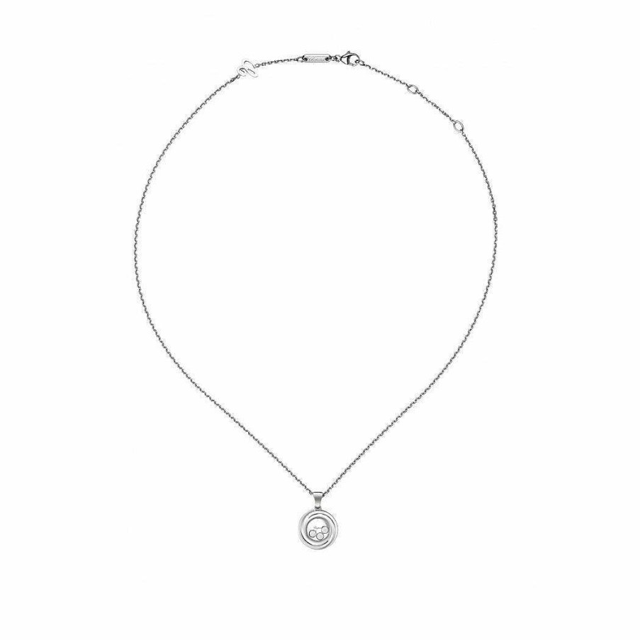 Pendentif Chopard Happy Diamonds Happy Emotionsen Or Blanc Et Diamants | Chopard New