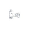 Bague 3 Diamants Taille Poire, Ovale Et Brillant Certifi S En Or Blanc | Dubail Hot