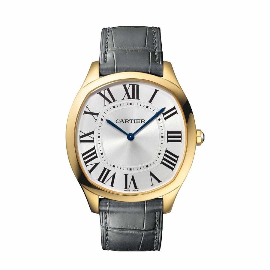 Montre Drive De Cartier, Or Jaune, Cuir | Cartier Clearance