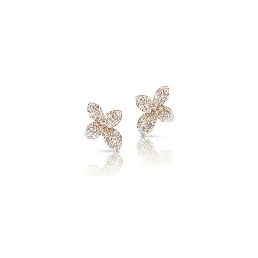 Boucles D'Oreilles Pasquale Bruni Giardini Segreti En Or Rose Et Diamants | Pasquale Bruni Best