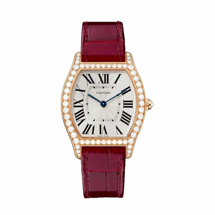 Montre Tortue Moyen Mod Le, Mouvement M Canique Manuel, Or Rose, Diamants | Cartier Wholesale