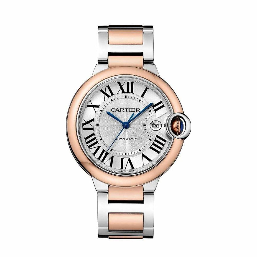 Montre Ballon Bleu De Cartier 42 Mm, Mouvement M Canique Automatique, Or Rose, Acier | Cartier Hot