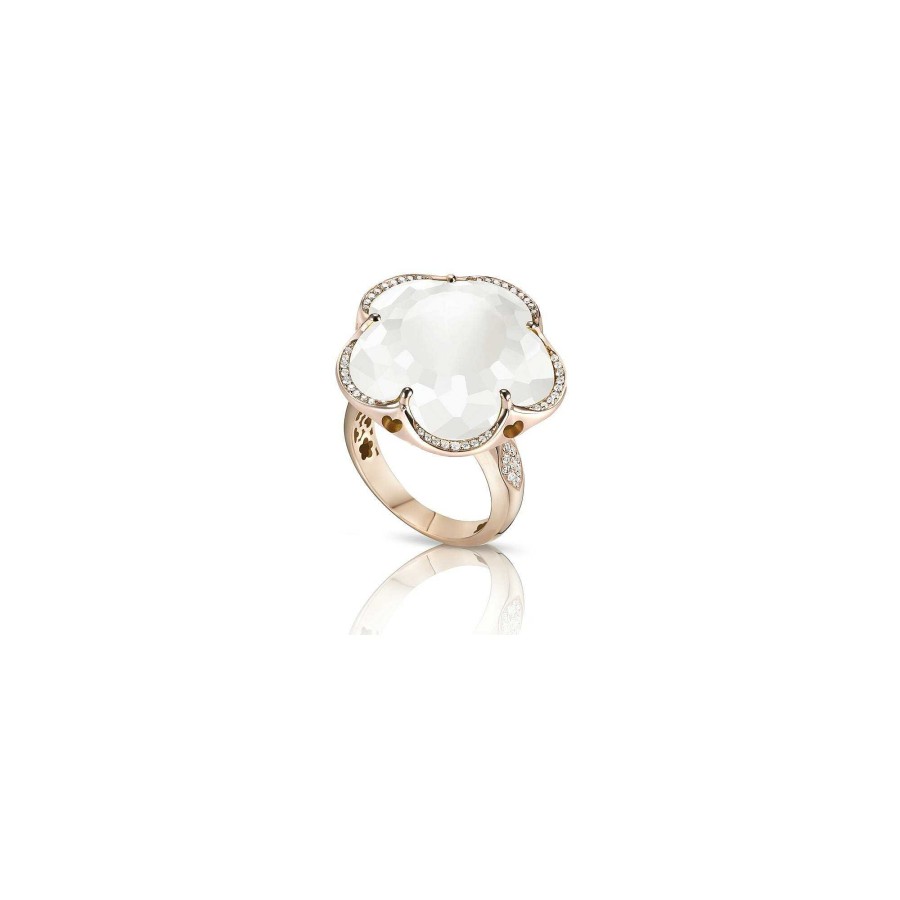 Bague Pasquale Bruni Bon Ton En Or Rose, Quartz Et Diamants | Pasquale Bruni Online