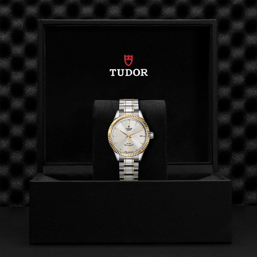 Montre Tudor Style Bo Tier En Acier 34 Mm, Lunette En Or Jaune | TUDOR Best