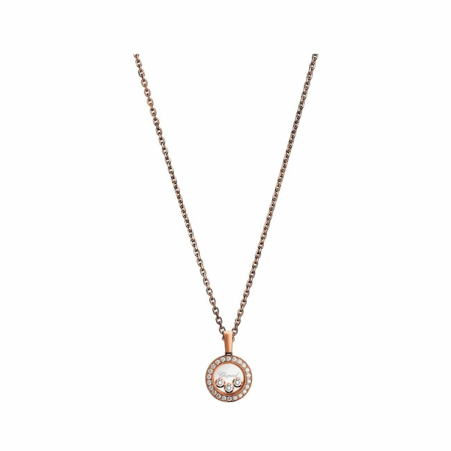 Pendentif Chopard Happy Diamonds Icons En Or Rose Et Diamants | Chopard Clearance