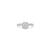 Bague Micropav E Diamant Coussin En Or Blanc | Dubail New