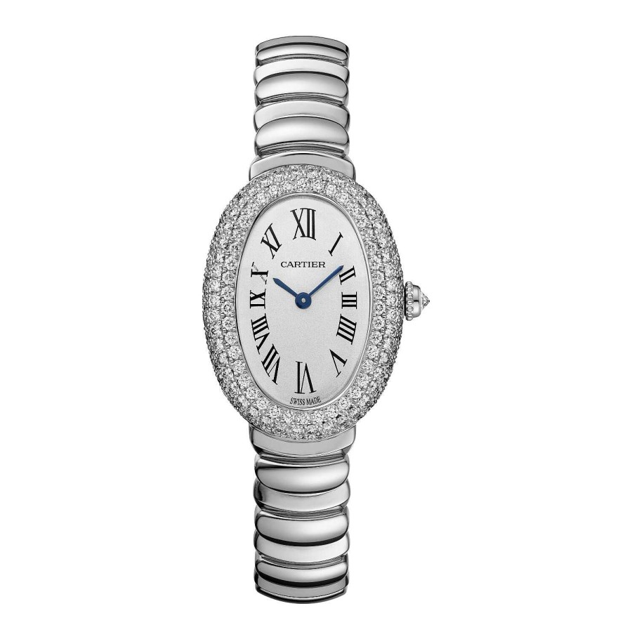 Montre Cartier Baignoire, Petit Mod Le, Mouvement Quartz, Or Gris, Diamants | Cartier Clearance