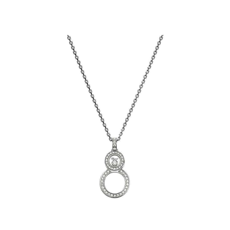 Collier Chopard Happy Diamonds En Or Blanc Et Diamants | Chopard Online