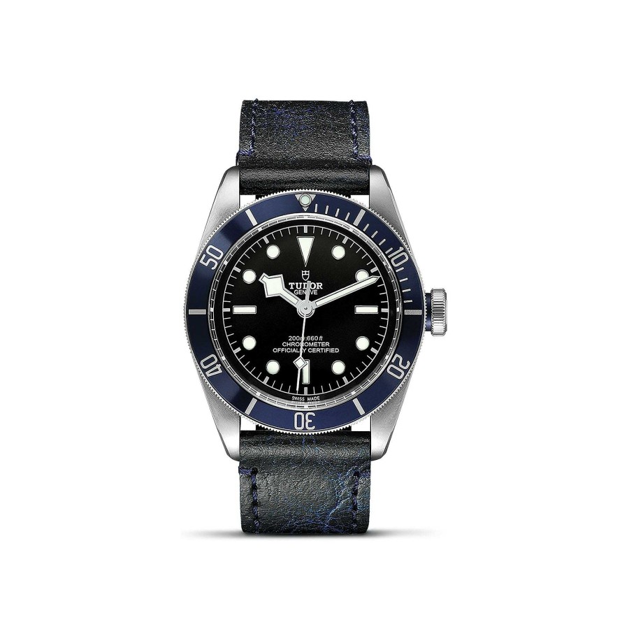 Montre Tudor Black Bay Bo Tier En Acier 41 Mm, Bracelet En Cuir Vieilli | TUDOR Hot