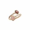 Bague Pasquale Bruni Figlia Dei Fiori En Or Rose, Grenat, Calc Doine Rose Et Diamants Blancs & Champagnes | Pasquale Bruni Wholesale