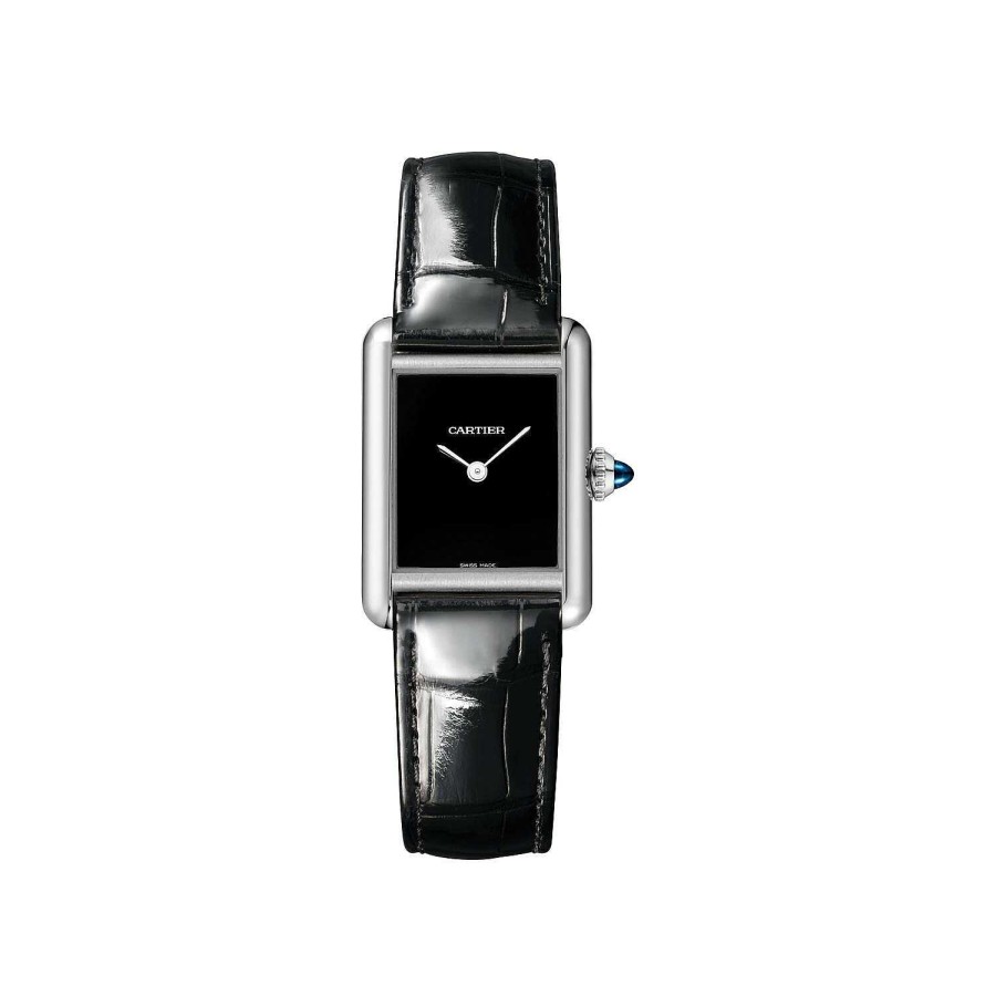 Montre Tank Must Petit Mod Le, Mouvement Quartz, Acier, Cuir | Cartier Best