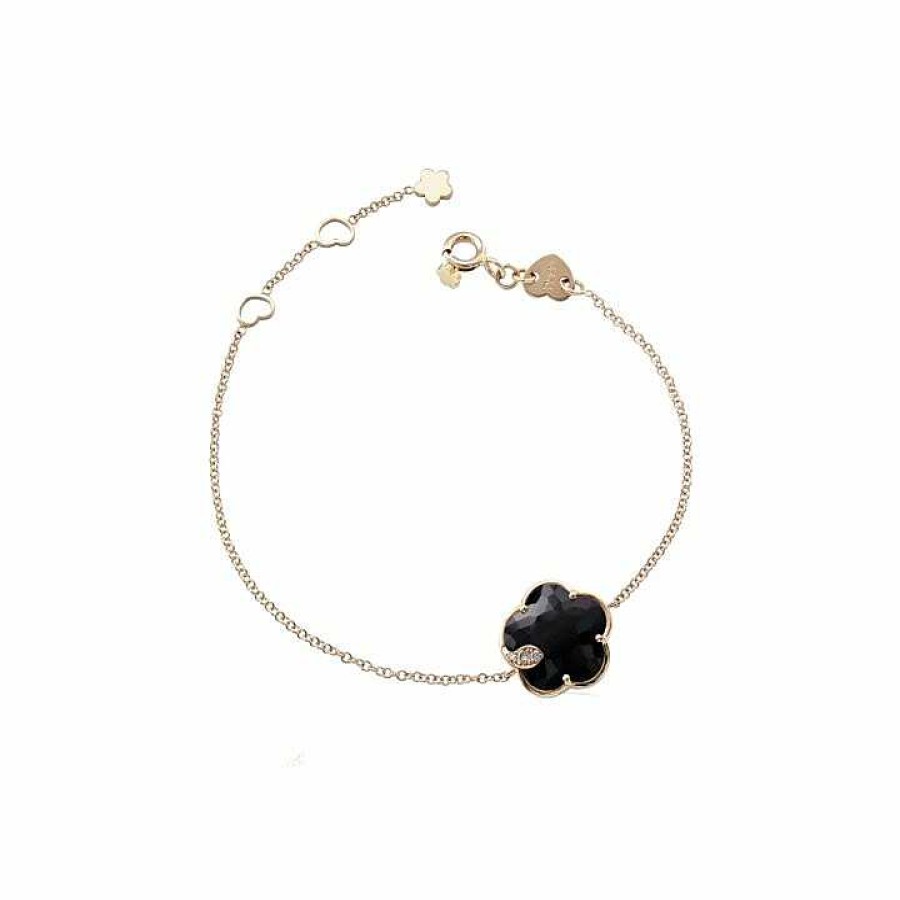 Bracelet Pasquale Bruni Petit Joli' En Or Rose, Onyx Et Diamants Blancs | Pasquale Bruni New