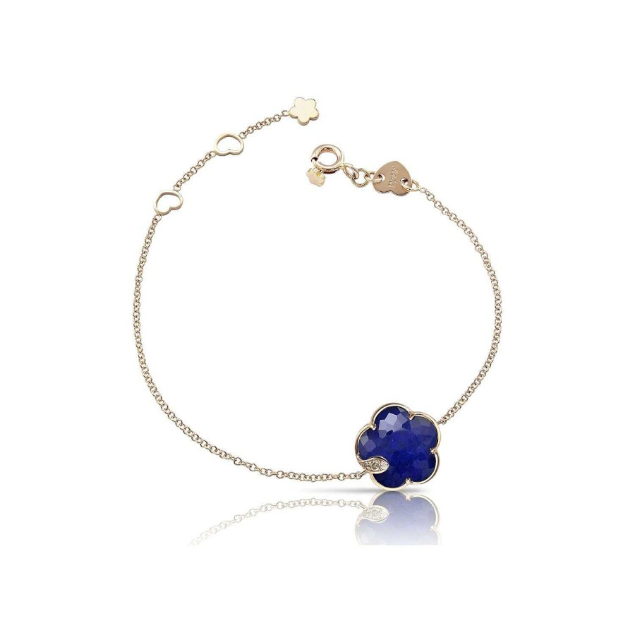 Bracelet Pasquale Bruni Petit Joli En Or Rose, Cristal De Roche, Lapis Lazuli Et Diamants | Pasquale Bruni Online