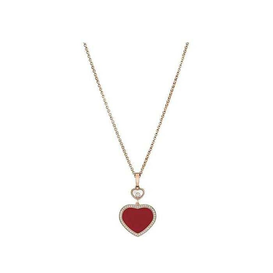 Collier Chopard Happy Hearts En Or Rose Et Diamants | Chopard Online