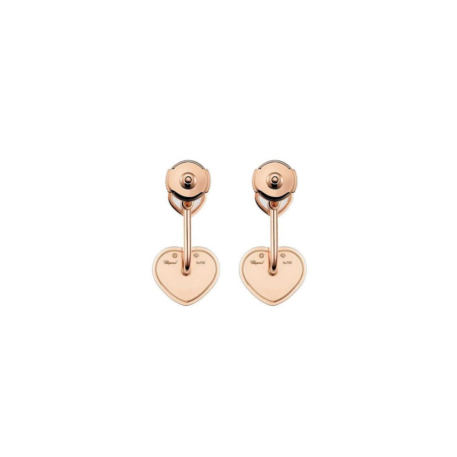 Boucles D'Oreilles Chopard Happy Hearts En Or Rose Et Diamants | Chopard Hot