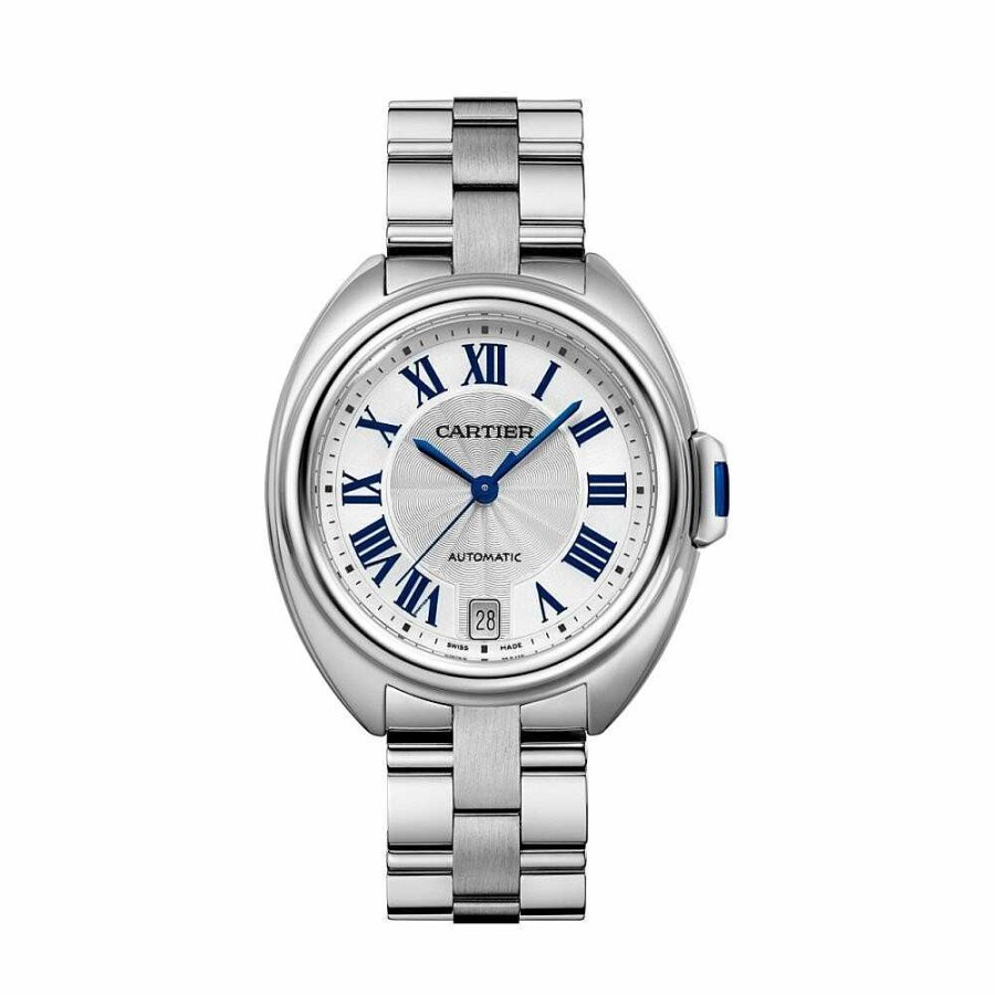 Montre Cl De Cartier, 35 Mm, Acier | Cartier Online