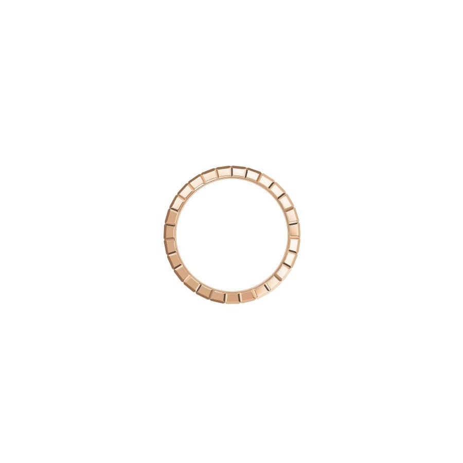 Bague Chopard Ice Cube En Or Rose Et Diamants, Taille 54 | Chopard Clearance